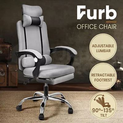 $106.95 • Buy Furb Office Chair Mesh Executive Gaming Study Computer Tilt Footrest Seat