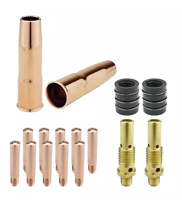 MIG Gun Parts For LIN 200 & 250 Tweco #2 -Diffusers + Heavy Duty Tips + Nozzles • $24.71