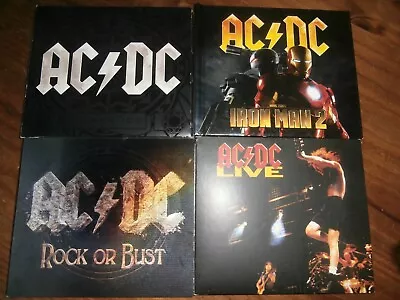 AC/DC - 4 X CD Album Bundle Black Ice / Rock Or Bust / Live / Iron Man 2 CD/DVD • £6.99