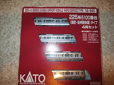 KATO E225 Series 5100 Kansai Airport - Kishuji Rapid 4-car Set 10-945 N-gauge • $100