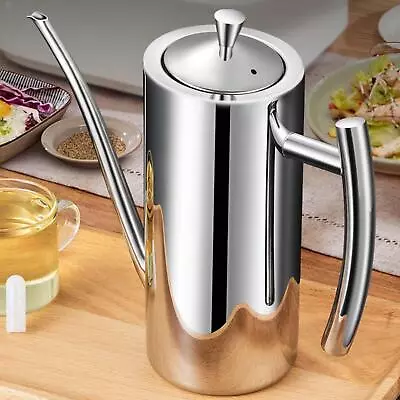 Oil Pot Dispenser Oil Container Portable Drip-Free Dustproof Olive Oil Can Oil • £23.27