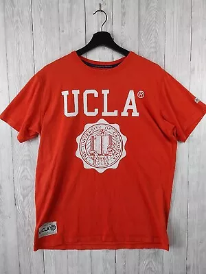 UCLA Classic University Of California Print Orange/Red T-Shirt Size Large • £5.99