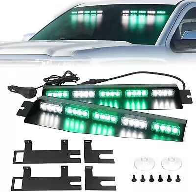 40 LED Visor Strobe Light Bar Emergency Warning Flash Lights Takedown Windshield • $99.99