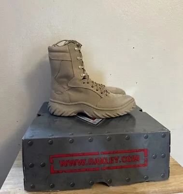 OAKLEY SI ASSAULT BOOTS 8  Size 7.5 Desert Tan Elite Special Forces Tactical USA • $99.99