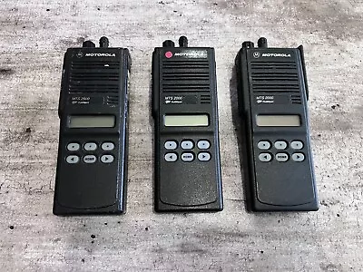 Lot Of 3 Used Motorola MTS2000 UHF Portable Radio No Battery A2 • $99.99