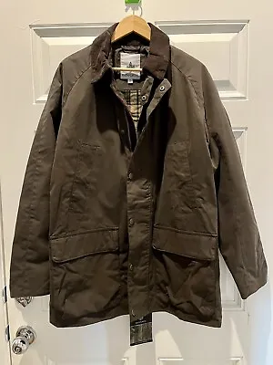 Waxed Cotton Jacket / Coat / Size Medium NWT Yellowstone Style Barbour Style • $135.99