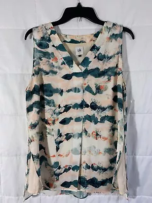 CAbi Gelato Watercolor Blouse #5035 Size S • $27.50