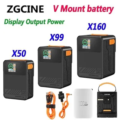 ZGCINE X50 X99 X160 V-Mount Akku PD USB-C/D-TAP V-Locking System Akku Batteries • $275