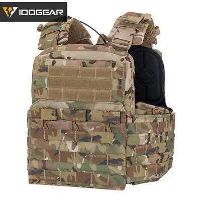 IDOGEAR Tactical Vest CPC Cherry Plate Carrier Multi-camo Molle Military Army • £124.68