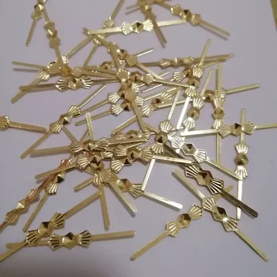 300pcs 33mm Crystal Bead Connector Chandelier Parts Metal Bowtie Golden Pins DIY • $8.99