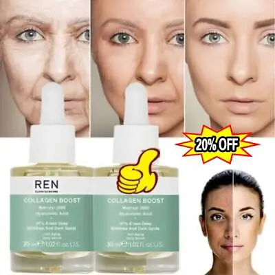 £8.95 • Buy REN Advanced Collagen Boost Anti Aging Serum, Reduces Wrinkles Face Serum-