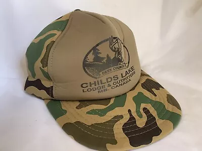 RARE-Childs Lake Lodge And Outfitters Vintage Snapback Hat • $14.40