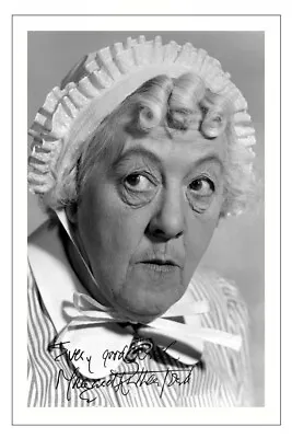 MARGARET RUTHERFORD Signed Autograph PHOTO Signature Print Films MAD ABOUT MEN • £3.79