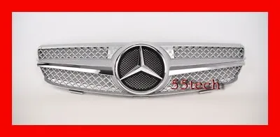 Mercedes W209 CLK CLK500 CLK320 Silver Grille 2003 2004 2005 2006 2007 ✅ ✅  2009 • $166.25