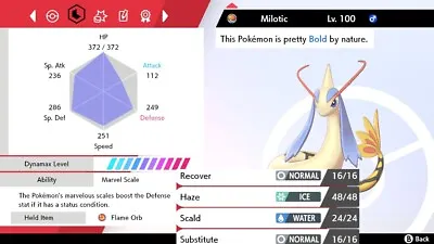 Pokemon Sword And Shield 6iv Shiny Milotic - FAST DELIVERY! • $1.99