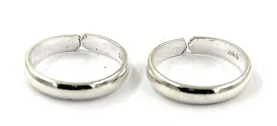 Indian Traditional 925 Sterling Silver Plain Toe Rings For Woman And Girls • $7.35