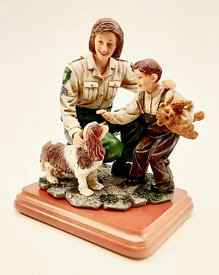 Protectors Of Peace Comforting Distraction Police Woman Figurine 1999 Vanmark • $40