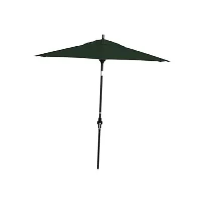 7.5' Round Crank Open Collar Tilt Aluminum Pole Hunter Green Bronze Frame Finish • $420.70