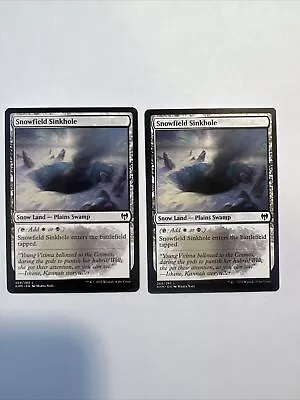 X2 MTG Snowfield Sinkhole Kaldheim 269/285 Regular Land X2 • $1.99