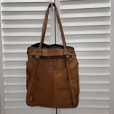 Harbour 2nd Vintage Leather Convertible Tote Backpack Cognac NWT  • $159.99