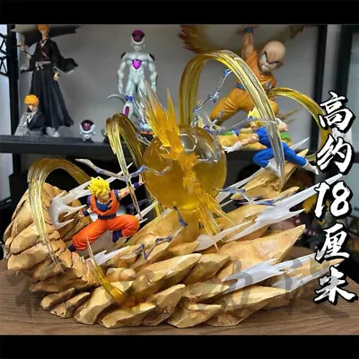 Super Saiyan 2 Goku VS Vegeta Action Figure Statue Collection Model Toy Git 18cm • $62.99