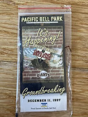 San Francisco Giants Pacific PAC  Bell Park Pin 1997 Ground Breaking Pin. New • $9.99