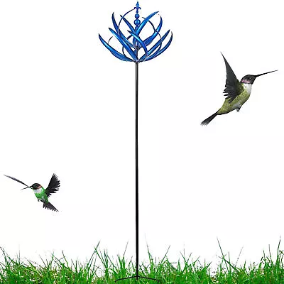 Wind Spinner Rotator Metal Kinetic Windmill Outdoor Garden Lawn Decor For Gift • $19.99