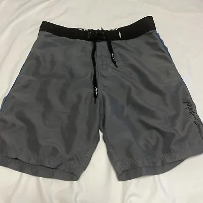Maui And Sons 1980 Edition Men's Gray Board Shorts -Size 32- Retro • $12.80