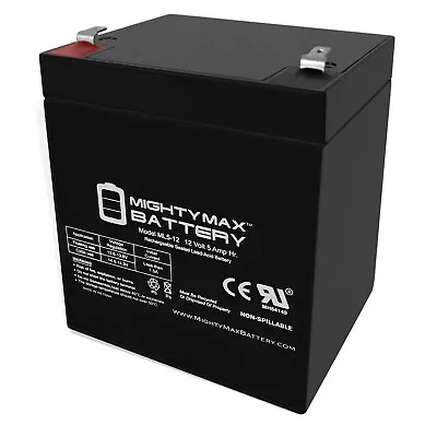 Mighty Max 12V 5AH SLA Replacement Battery For Chee Yuen Industrial CA1240CYI F1 • $17.99
