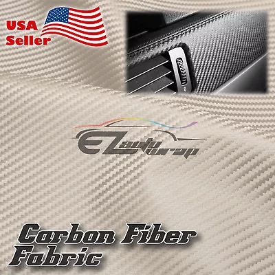 Carbon Fiber Fabric Cloth Marine Vinyl 54  Wide Plain Weave Upholstery Auto • $12.28