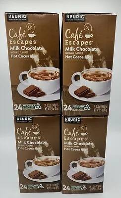 Café Escapes  Milk Chocolate Hot Cocoa K-Cups 96 Pods NEW 11/7/23 • $14.99