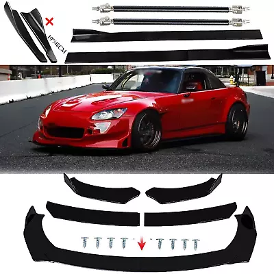 Front Bumper Rear Lip Splitter Spoiler Diffuser For Honda S2000 2000-2019 Glossy • $79.99