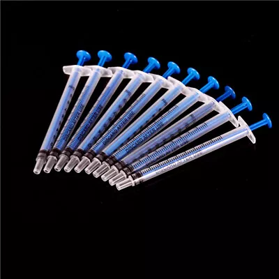 10Pcs 1ML Nutrient Measuring Plastic Disposable Syringe Functional Medical A Q-5 • $5.27