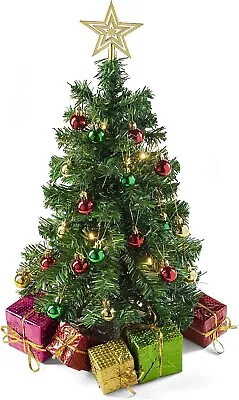 23 Inch Tabletop Mini Christmas Tree Set With Warm-White LED Lights Prextex • $24.99