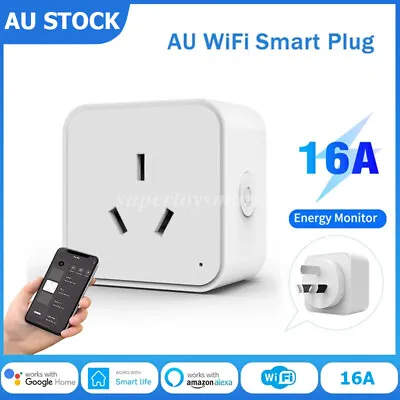 WiFi Smart Socket Remote Control Timer Outlet Power AU Plug Phone App Remote • $21.95