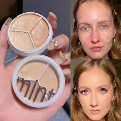 3 Colors Makeup Contour Face Cream Concealer Palette Professional For Acne☆ • $2.82