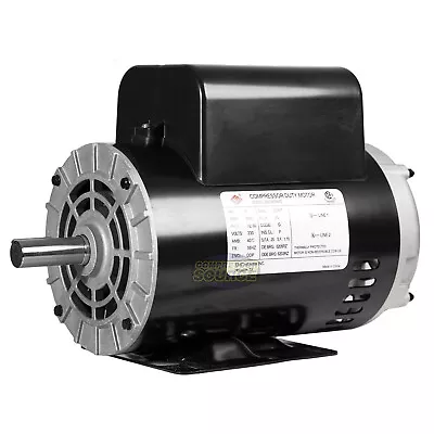 5 HP Compressor Duty Electric Motor 230V 1 Phase 56HZ Frame 7/8  Shaft 3450 RPM • $289.95