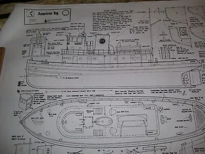 ERIE TUG    Ship Boat Model Plans • $22.76