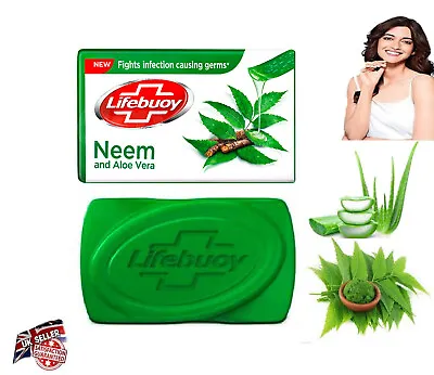Lifebuoy Neem And Aloe Vera Soap Skin Cleansing 130g Bar • £3.99