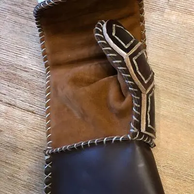 Leather Viking Glove For FULL CONTACT FIGHT Strengthened Genuine LeatherPair • $150