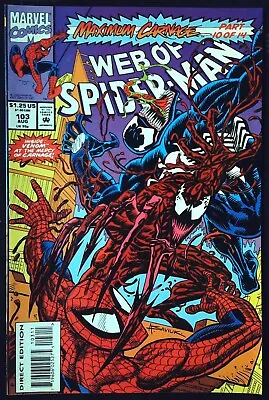 WEB OF SPIDER-MAN (1985) #103 *Maximum Carnage Part Ten* - Back Issue • £9.99