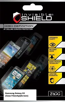 ZAGG InvisibleShield HD Case Friendly Screen Protector For Samsung Galaxy S3 • $9.51