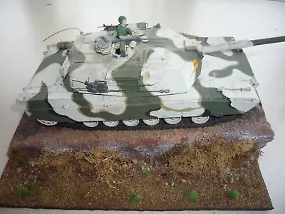 £15 • Buy M1 Abrams Model Tank 1/35 Bugati Man On Horse Built Painted