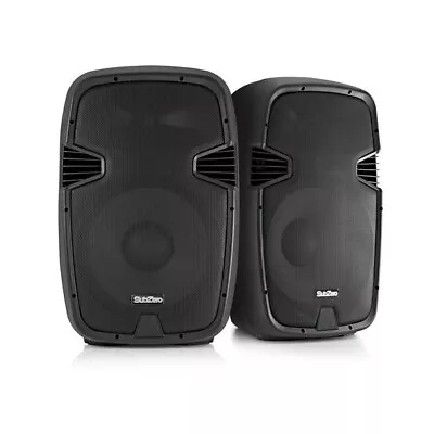 SubZero PA Speakers Pair - 600W 15 Inch With Bluetooth  • £379.99