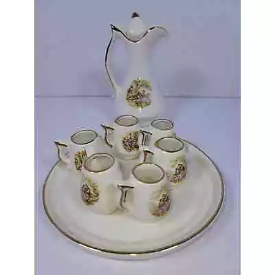 Vintage Miniature Porcelain Tea Set Dishes Childs Doll House China • $13.40