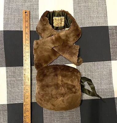 Vintage Genuine Fur Collar And Muff Best And Co. Lilliputian Bazaar Child Size • $14.99