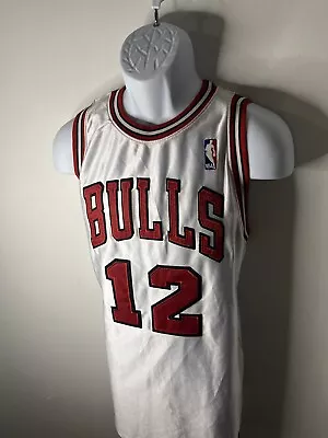 Vintage Chicago Bulls Kirk Hinrich Home Jersey Size 2XL Satin Embroidered NBA • $29.66