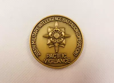 US Army 205th Military Intelligence Battalion Pacific Vigilance Challenge Coin • $17.99