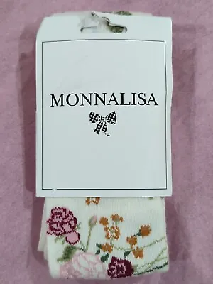 Monnalisa Flower Tights ~ Size 10 (140H)~New ~ Original Price 63$ • $35