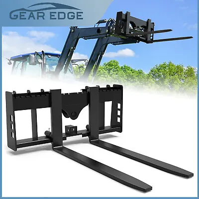 48  4000lbs Pallet Fork Frame W/ 48  Blades Attach For Skid Steer Tractor Heavy • $609.99